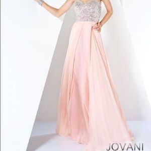 Jovani strapless prom dress